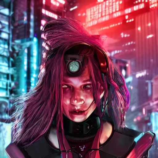 Image similar to detailed realistic cyberpunk female character cyberpunk wearing large steel collar around neck, realistic, art, beautiful, 4K, collar, choker, collar around neck, punk, artstation, detailed, female, woman, choker, cyberpunk, neon, punk, collar, choker, collar around neck, thick collar, choker around neck, wearing choker, wearing collar, bright neon punk hair,