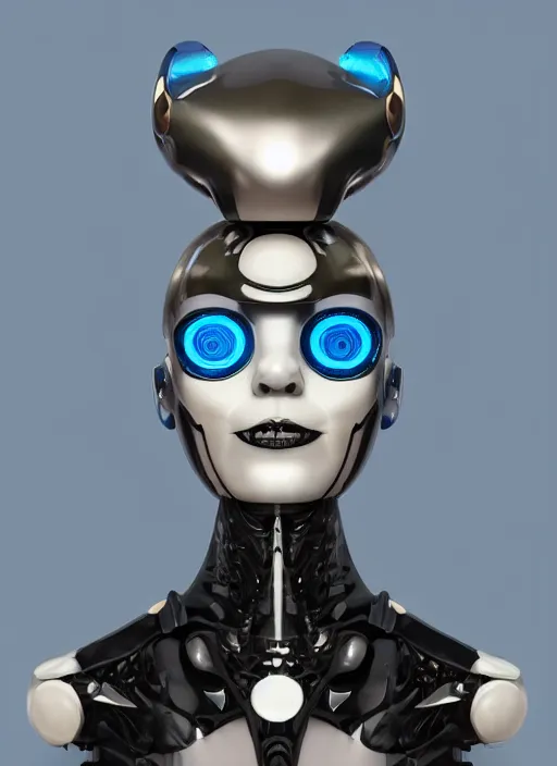 Prompt: facial portrait of a futuristic bone ceramic caliente humanoid robot Brasileiro with an attractive face and dramatic features, blue laser eyes, macho, piroca, dotado, guapo, matte surface, trending on cgsociety