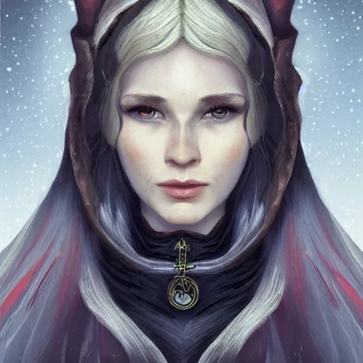 Prompt: beautiful realistic portrait of a female elf wizard, focus on face, fantasy, medieval, elegant, soft, intricate details, cinematic, trending on artstation, in the style of D&D