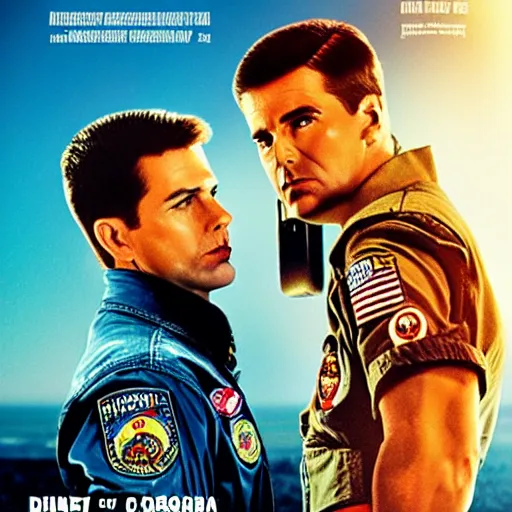 Image similar to movie poster for top gun, hungarian movie poster style