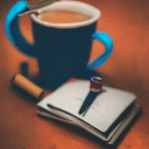 Prompt: drowning past regrets in tea and cigarettes