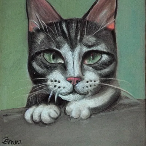 Image similar to cat by antonio berni