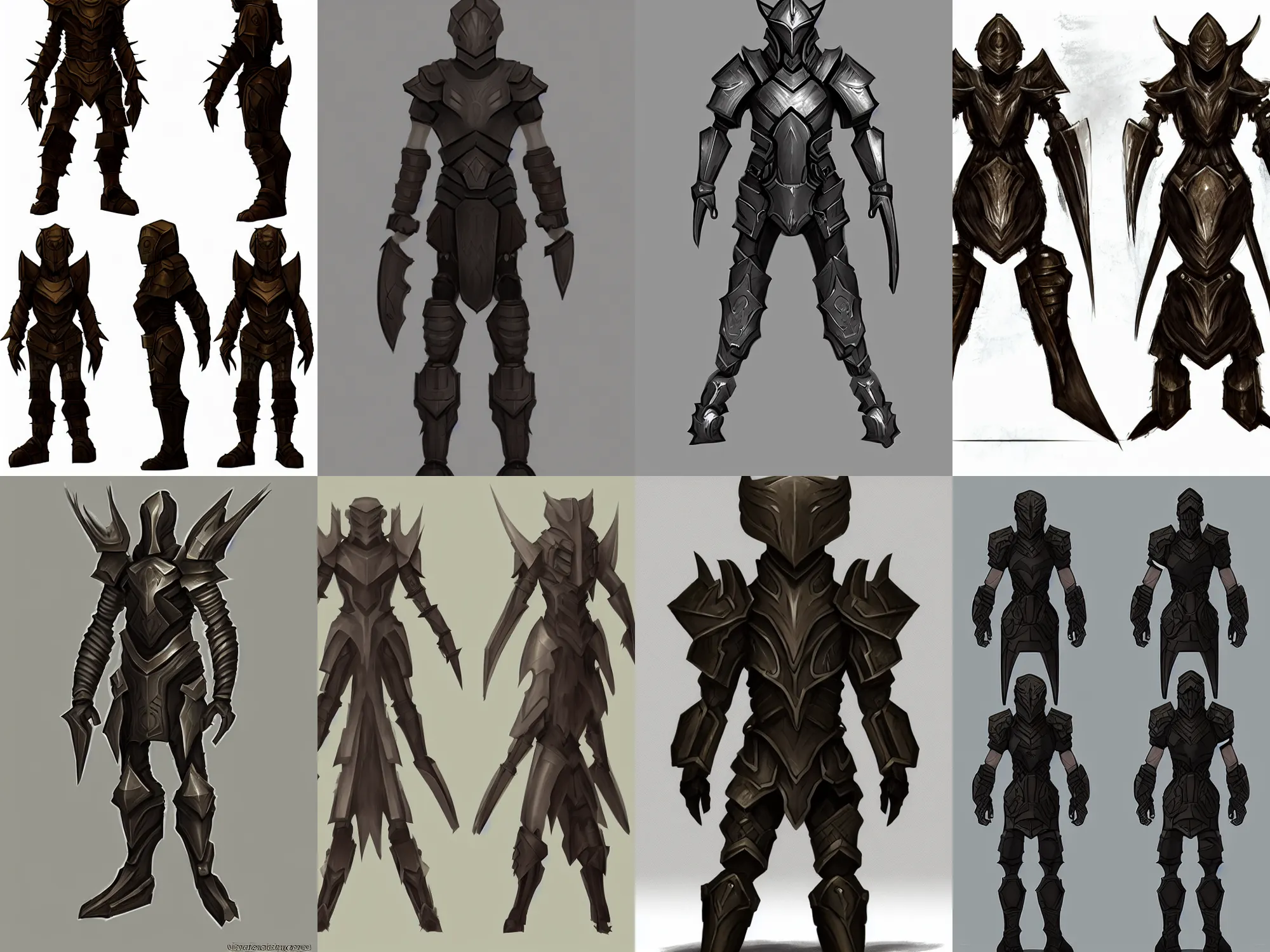 Prompt: rectangular armor, character concept, fantasy concept art