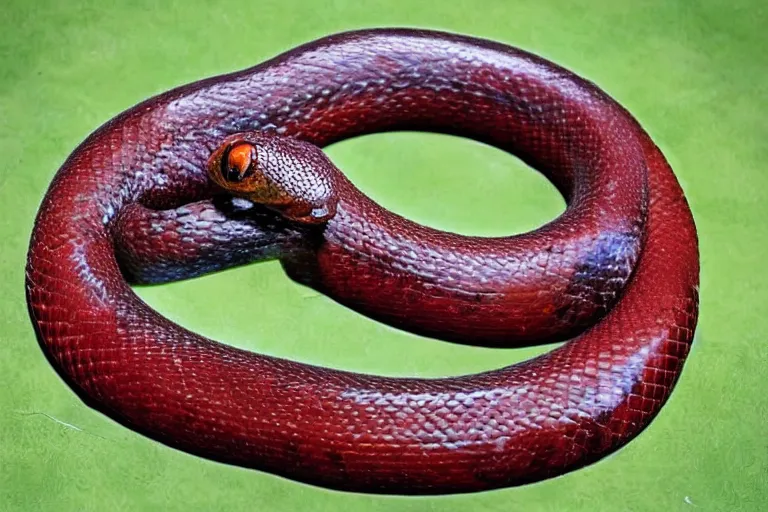 Image similar to a horse snake hybrid