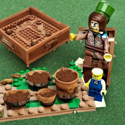 Prompt: lego Irish potato famine