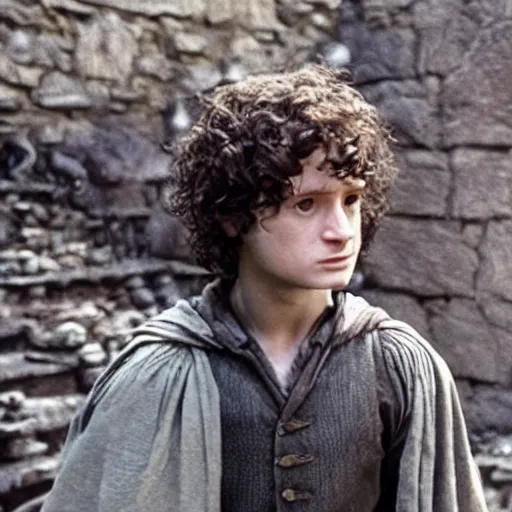 Image similar to still of frodo baggins en hogwarts