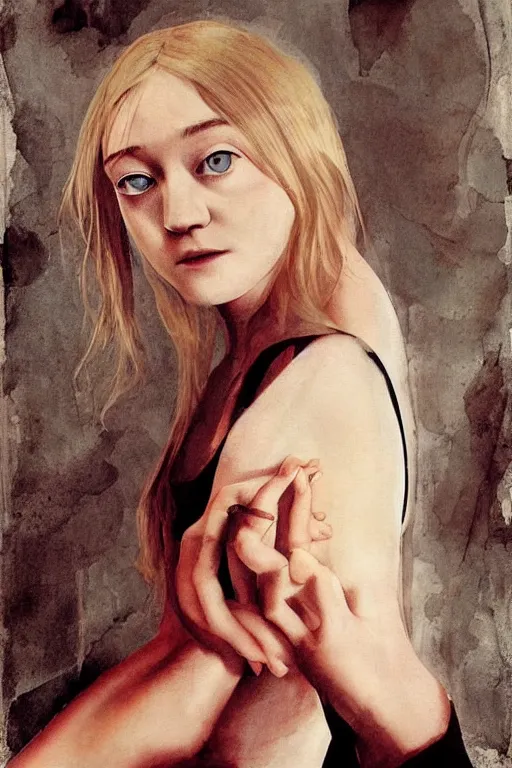 Image similar to Dakota Fanning by Dave McKean