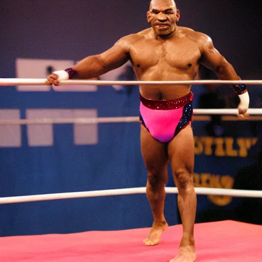 Image similar to mike tyson doing gymnastics