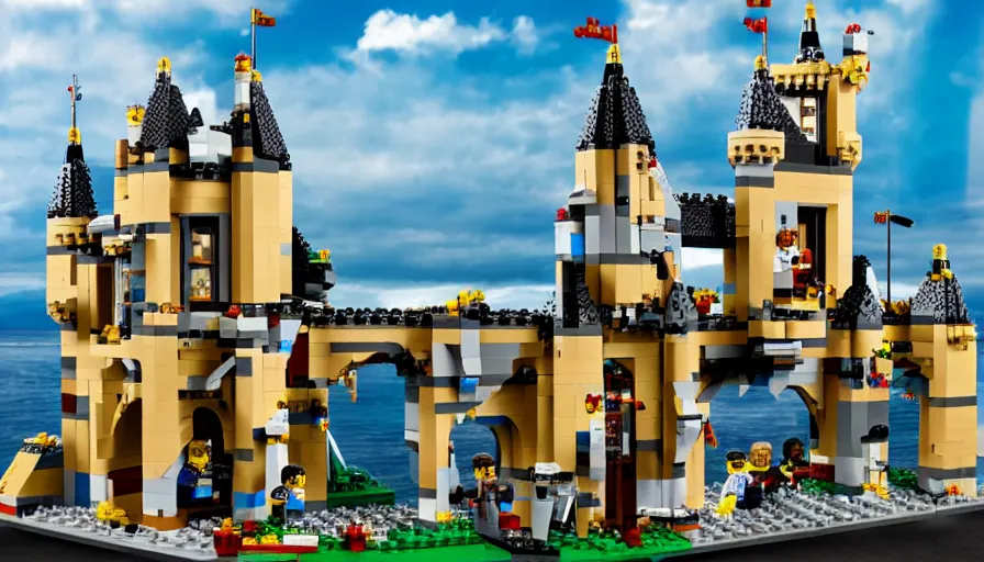 Image similar to lego castle, 8K
