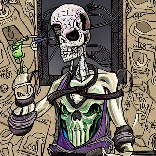 Prompt: vecna in the style of grand theft auto