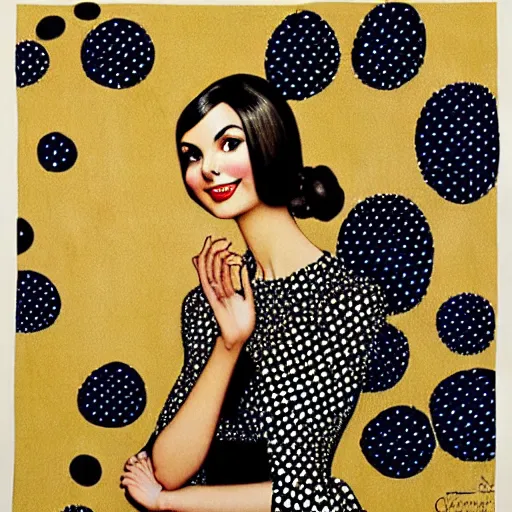 Image similar to elegant, sophisticated victoria justice, intricate automatism, baroque, batik, ben - day dots by, norman rockwell, charles schulz