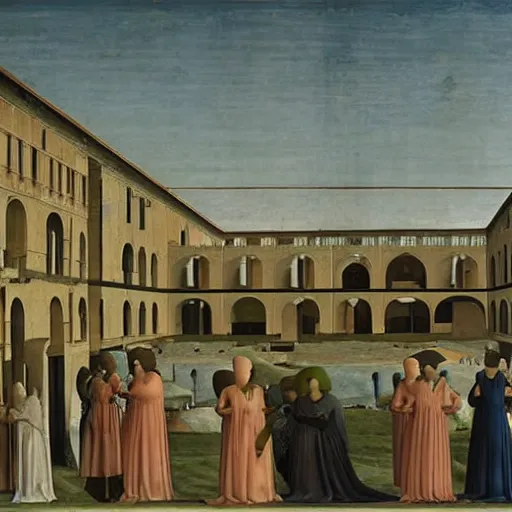 Image similar to the ideal city by piero della francesca