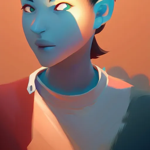 Image similar to face icon stylized minimalist contact 1 9 9 7, loftis, cory behance hd by jesper ejsing, by rhads, makoto shinkai and lois van baarle, ilya kuvshinov, rossdraws global illumination