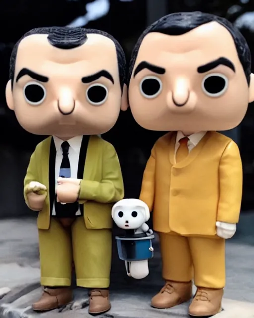 Image similar to mr bean as a funko pop!