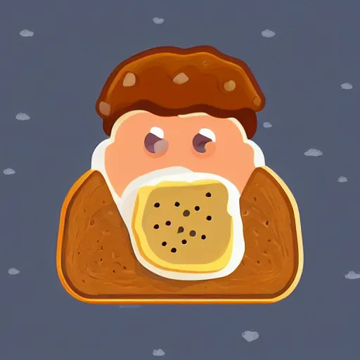 Prompt: ' bread toast'character