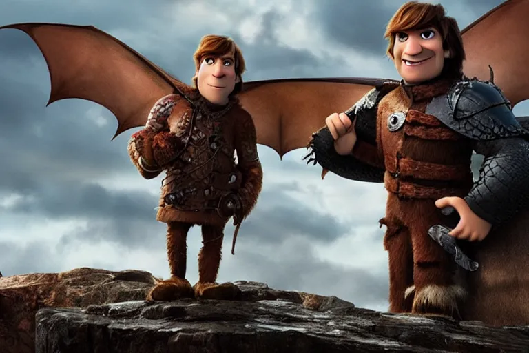 Image similar to Saul Goodman in How To Train Your Dragon (2010), movie cinematography still