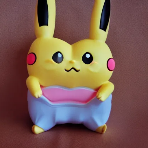 Prompt: cotton candy pikachu