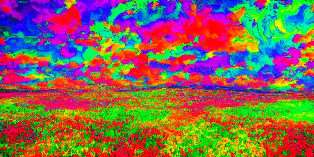 Prompt: fields of ecstasy, psychedelic, artistic, vibrent, colourful, creative