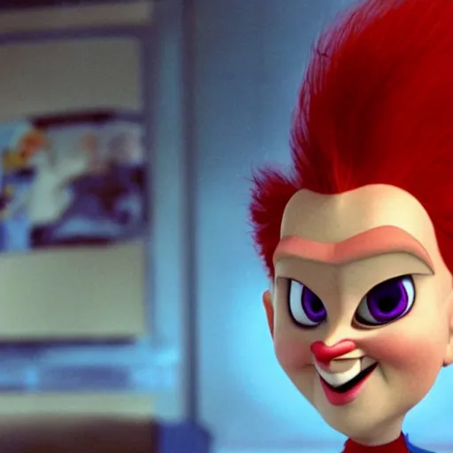 Image similar to syndrome from the incredibles in rudolph the red nosed reindeer