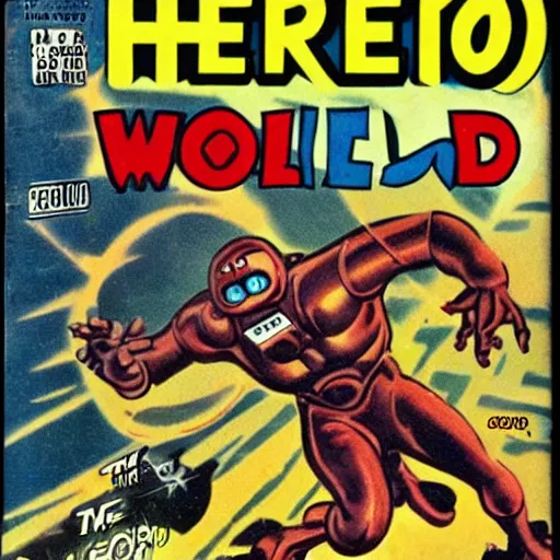 Prompt: hero world the thing from another world 1 9 5 1