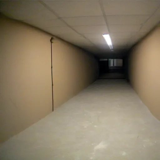Image similar to an empty basement hallway, craigslist photo