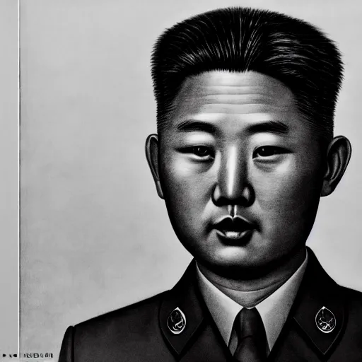 Image similar to araki nobuyoshi style close - up photography of realistic detailed north korean kim chen with detailed face smelling detailed weed bush