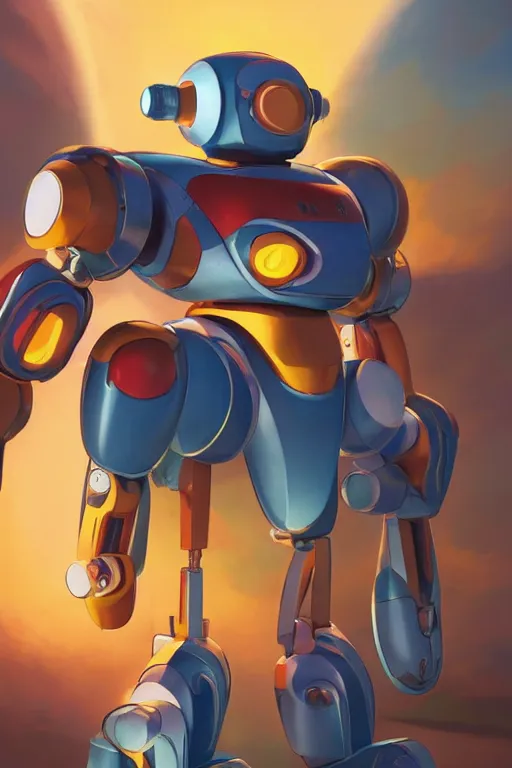 Image similar to metabots medabots medarotto medarot robot minimalist comics, behance hd by jesper ejsing, by rhads, makoto shinkai and lois van baarle, ilya kuvshinov, rossdraws global illumination ray tracing hdr radiating a glowing aura