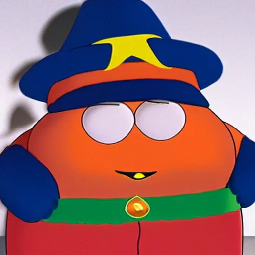 Prompt: realistic phot of Eric Cartman