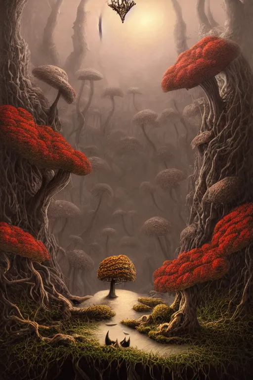 Prompt: a beautiful digital illustration painting of a detailed gothic fantasy cats and roots, dark mushroom, flowers by benoit b. mandelbrot, steven belledin, martin johnson heade, lee madgwick, caspar david friedrich, and david rios ferreira. 8 k resolution trending on artstation concept art digital illustration