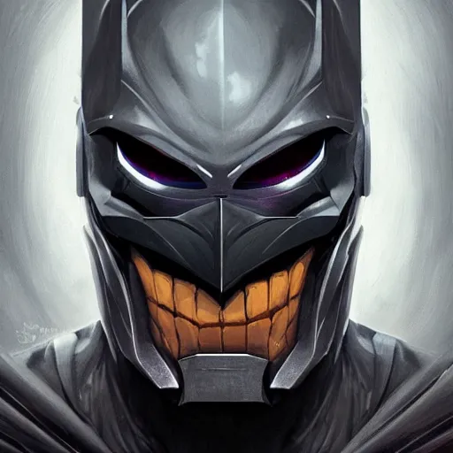 Image similar to evil cyborg monster batman starring into the camera, fixed eyes, cinematic, surreal, dramatic lighting, face, detailed, intricate, elegant, highly detailed, digital painting, artstation, chalk, concept art, smooth, sharp focus, illustration, art by sam spratt,