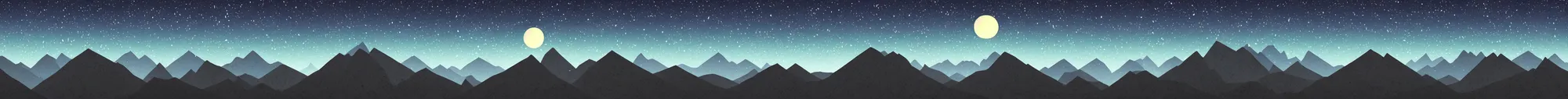 Prompt: mountains, night sky, pixel art, parallax effect