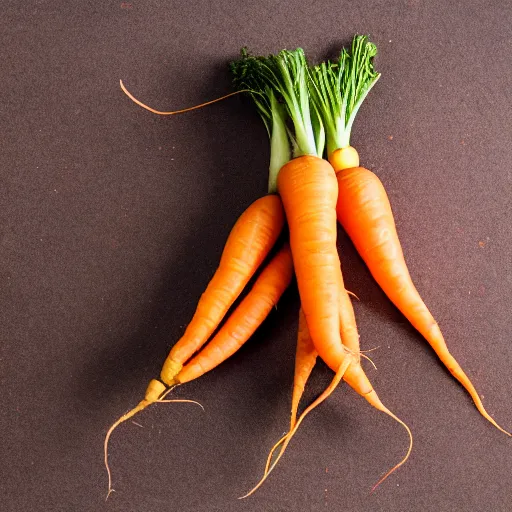 Image similar to high quality presentation photo of a golden carrot, photography 4k, f1.8 anamorphic, bokeh, 4k, Canon, Nikon