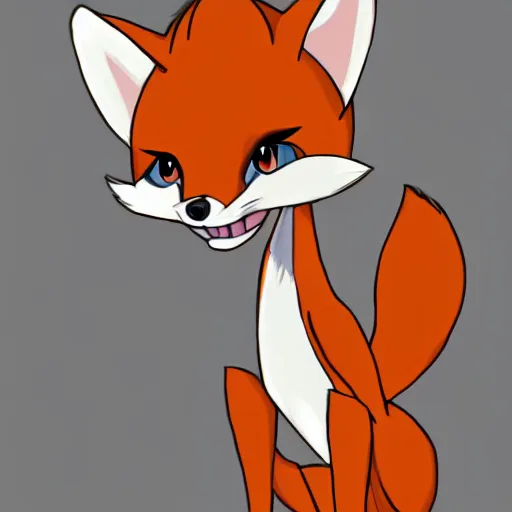 Image similar to an anthropomorphic fox, fursona!!!! trending on furaffinity, by kawacy, by don bluth