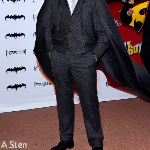 Prompt: a photo of Rupert Grint dressed as Batman