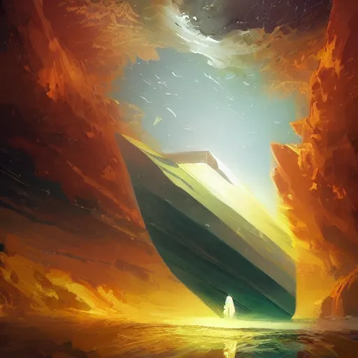 Image similar to iceberg floating in space, by anato finnstark, by alena aenami, by john harris, by ross tran, by wlop, by andreas rocha
