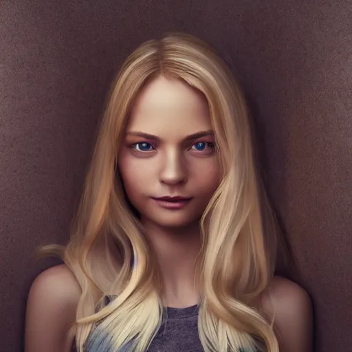 Image similar to close up of beautiful scandinavian female smiling holding xbox one s to face, stunning eyes, long blonde hair, disney pixar weta, hi - fructose, decadent highly - detailed digital painting, golden ratio, octane render, artstation, cinematic composition, smooth, sharp focus