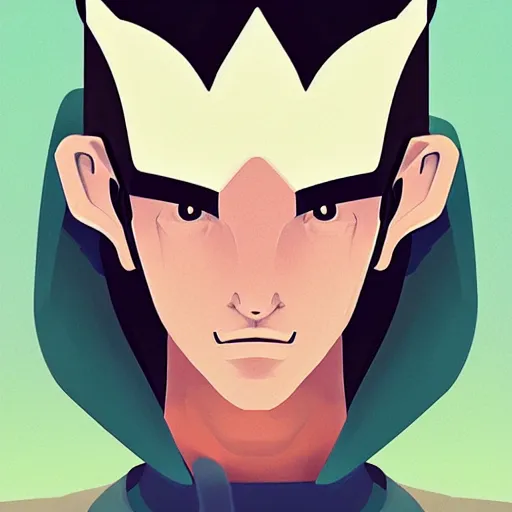 Image similar to face icon stylized minimalist space dandy, loftis, cory behance hd by jesper ejsing, by rhads, makoto shinkai and lois van baarle, ilya kuvshinov, rossdraws global illumination