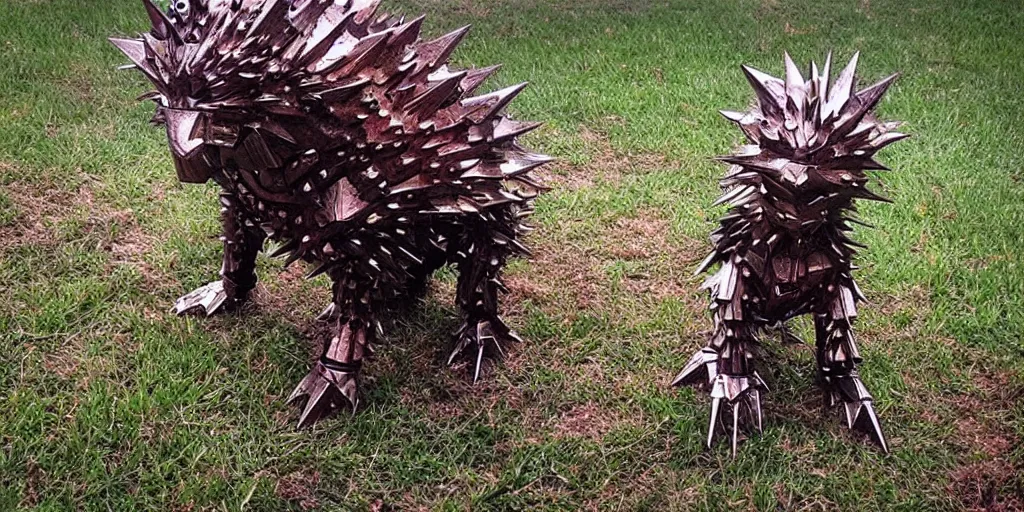 Image similar to “ the superhero westy : iron bark. spiked armor, spiky tail. ”