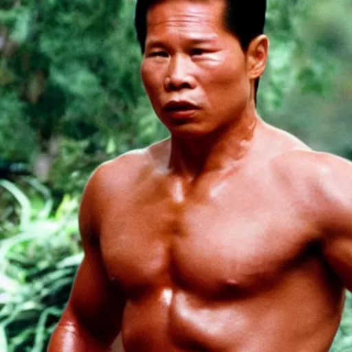 Prompt: bolo yeung as agent mulder