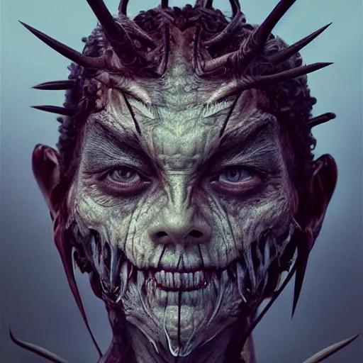 Image similar to Perfectly-centered portrait-photograph of a living pitchfork-creature , lifelike, super highly detailed, professional digital painting, artstation, concept art, smooth, sharp focus, extreme illustration, Unreal Engine 5, Photorealism, HD quality, 8k resolution, cinema 4d, 3D, beautiful, cinematic, art by artgerm and greg rutkowski and alphonse mucha and loish and WLOP