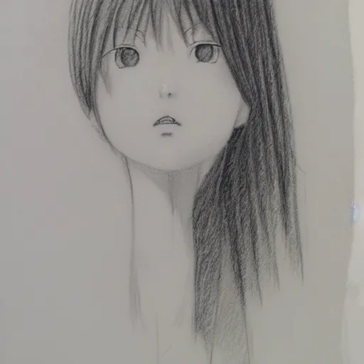 Prompt: a lonely girl by inoue takehiko. pencil sketch.