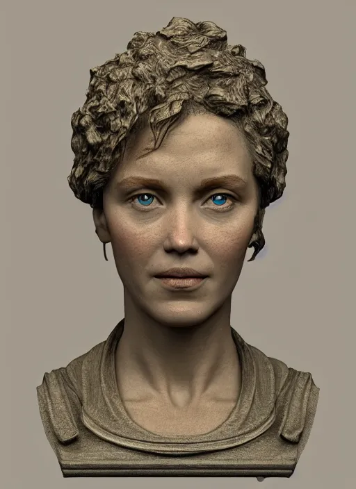 Prompt: 3D resin miniature sculpture by Jean-Baptiste Carpeaux by Benjamin Matthew Victor, woman, prefect symmetrical face, academic art, realistic, 8K, Introduction factory photo, Product Introduction Photo, Hyperrealism. Subsurface scattering, raytracing, Octane Render, Zbrush, simple background