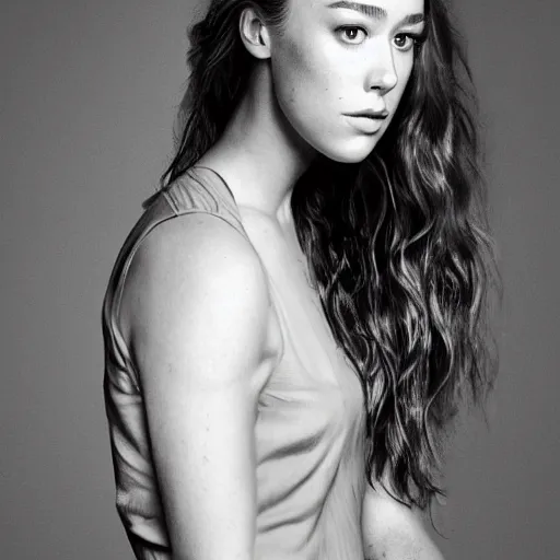 Image similar to a portrait picture of Alycia debnam carey, dynamic pose, Cinematic shot, studio light, photo realism,