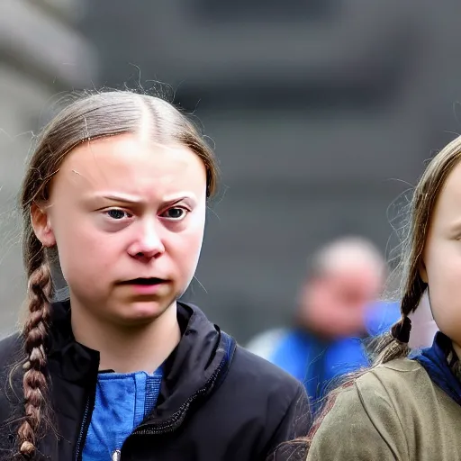 Image similar to greta thunberg is pissed