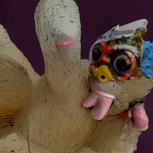 Image similar to pigeon, clay animation