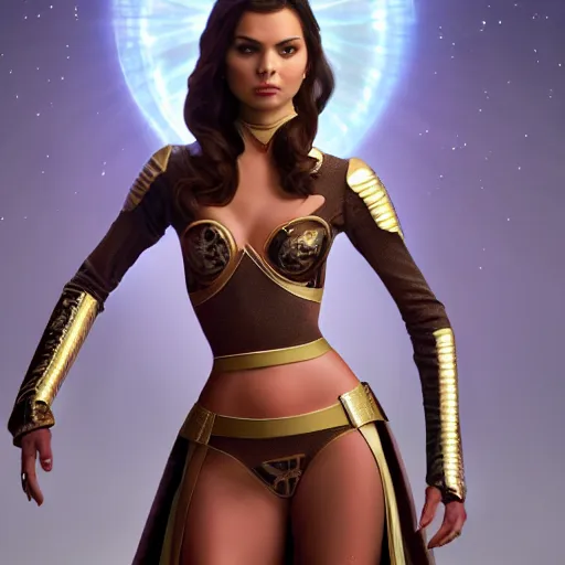 Prompt: victoria justice with the body shape of lizzo as princess padme in star wars : revenge of the sith, 8 k resolution, cinematic lighting, anatomically correct