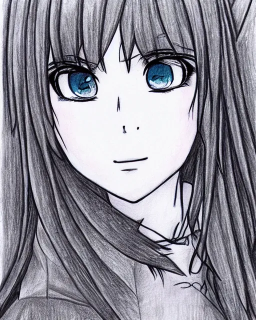 Prompt: awesome drawing of a beautiful girl with signature text jet, anime style