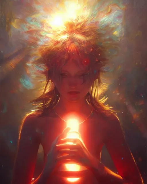 Prompt: asuka soryu, award winning photograph, radiant flares, realism, lens flare, intricate, various refining methods, micro macro autofocus, evil realm magic painting vibes, hyperrealistic painting by michael komarck - daniel dos santos