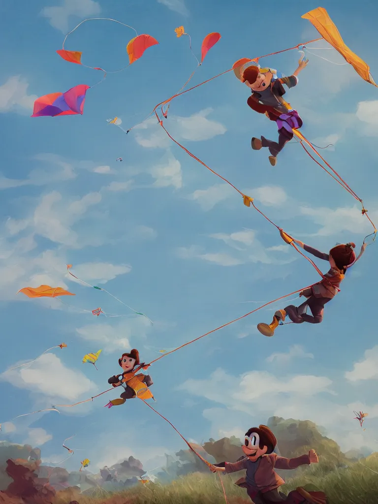 Image similar to go fly a kite by disney concept artists, blunt borders, rule of thirds