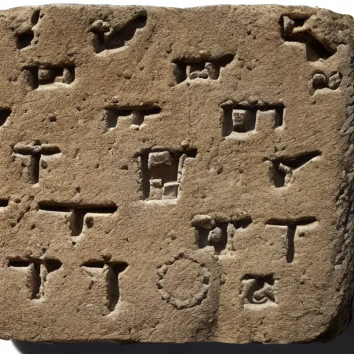 Prompt: A lost cuneiform tablet